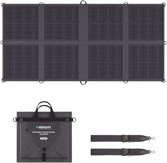 Renogy 200 Watt Solar Panel Blanket, N-Type Portable Foldable Solar Panel