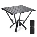 Folding Camping Table — Stable Roll-Up Aluminum Design