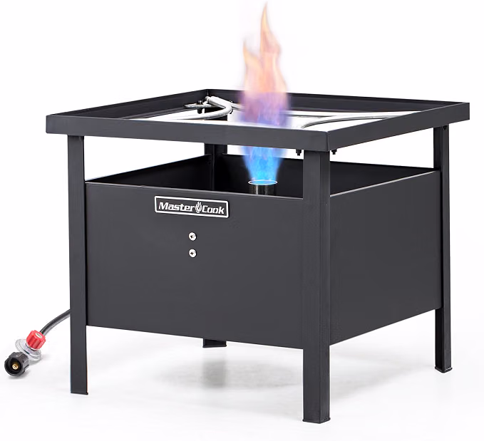 MASTER COOK High Pressure Gas Burner, Jet Flame Sprayer for Quick Heating, Outdoor Crawfish Boiler Suitable for Camping, Frying and Boiling, 18.9 * 18.9 * 16.9 inch