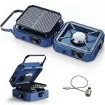 Upgraded WINKIZA 2 Burner Propane Camping Stove with Grill