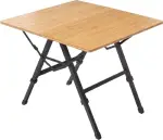 MOUNTAIN SUMMIT GEAR Foldable Bamboo Camping Table